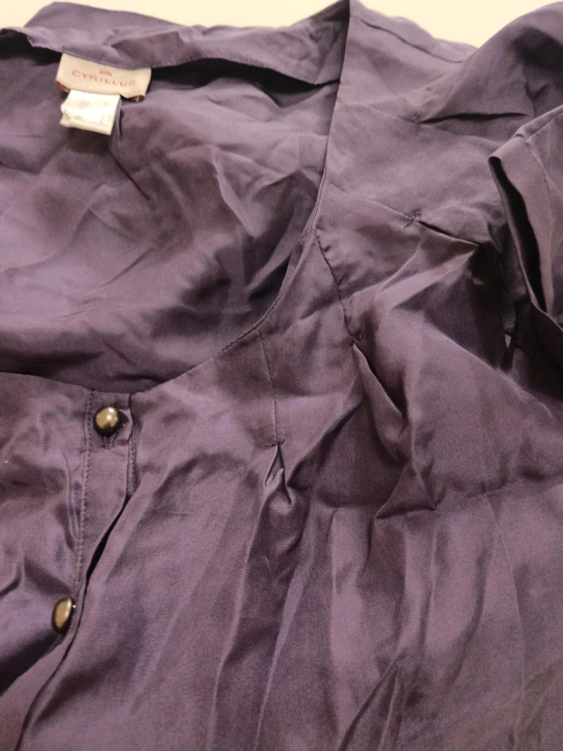 C84 Cyrillus Tunic Purple Silk size 36 – photo 4